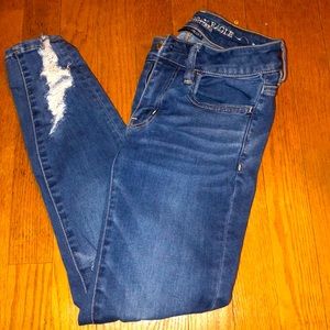 GOODCONDITION AMERICANEAGLE TORN JEGGING CROP DEMI